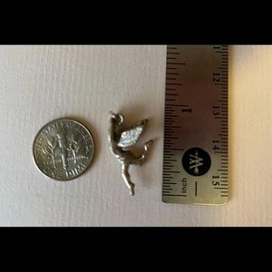 Little Flying Angel Pendant in Sterling Silver